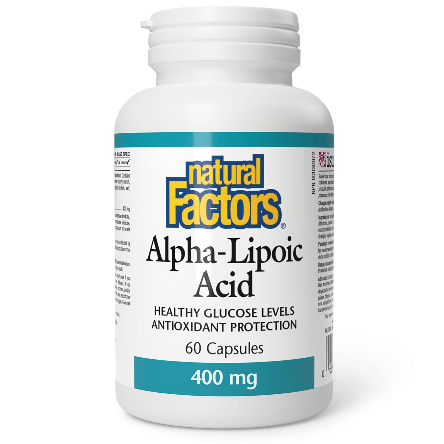 Natural Factors Alpha-Lipoic Acid 400 mg 60s