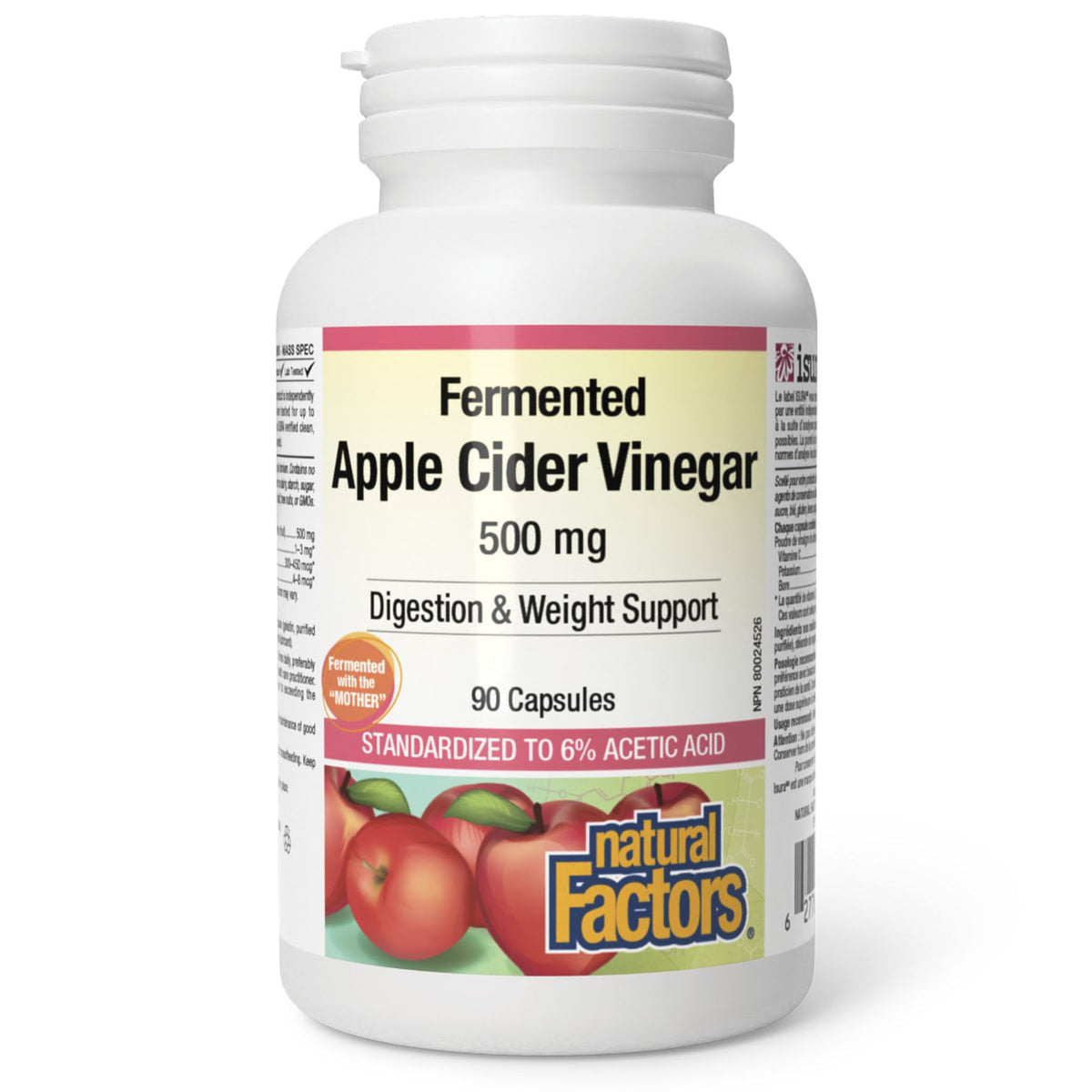 Natural Factors Apple Cider Vinegar 90s