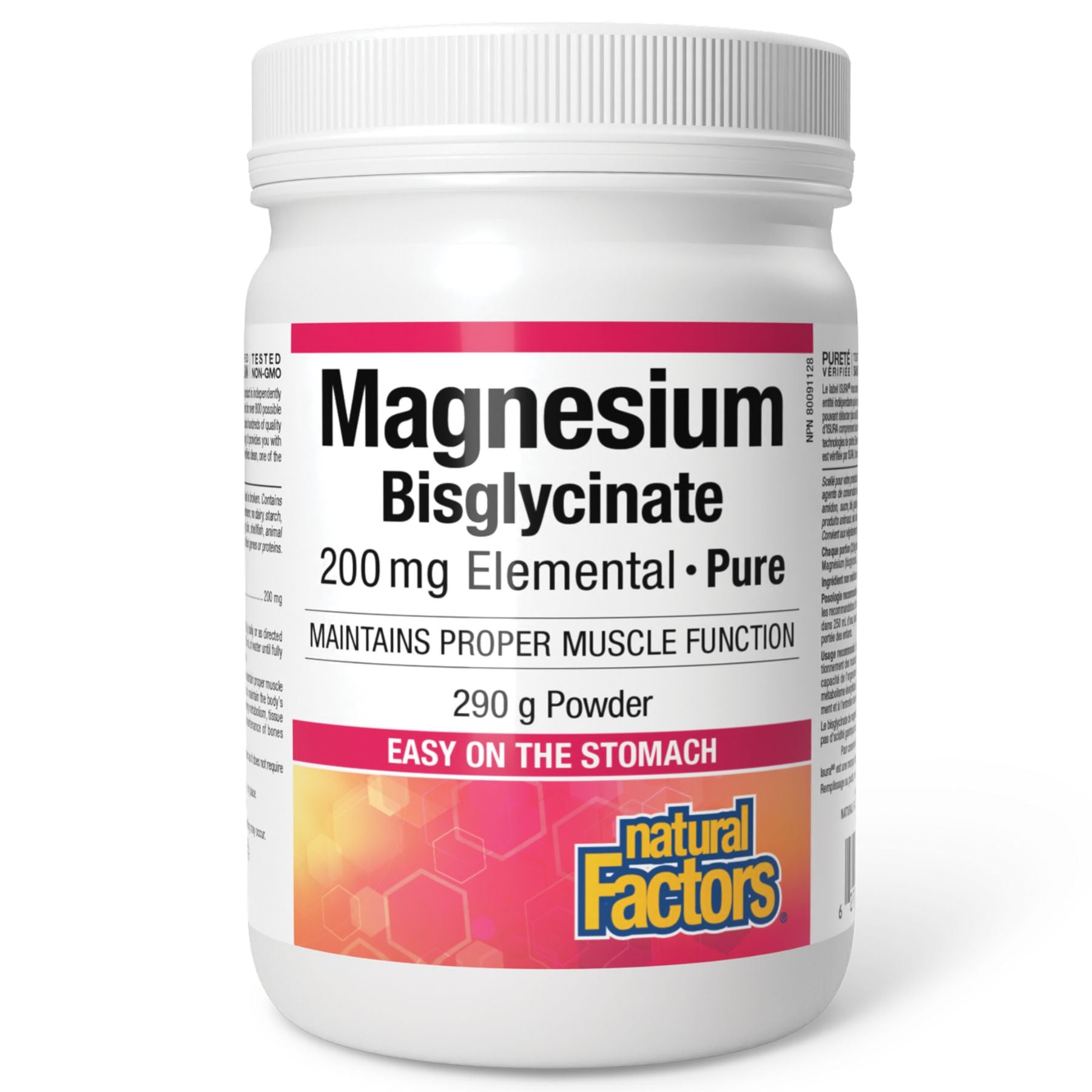 Natural Factors Magnesium Bisglycinate Pure 200mg 290g