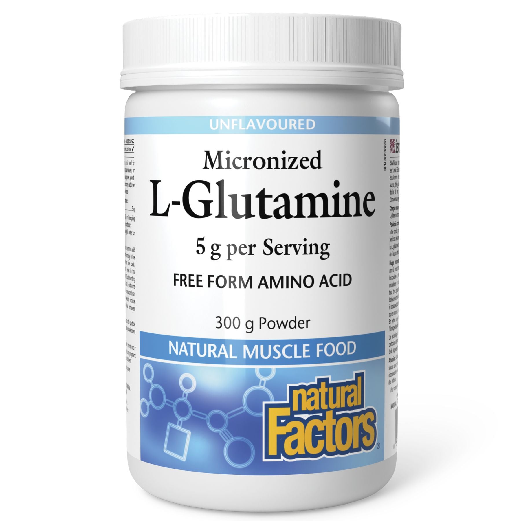 Natural Factors Micronized L-Glutamine 300g