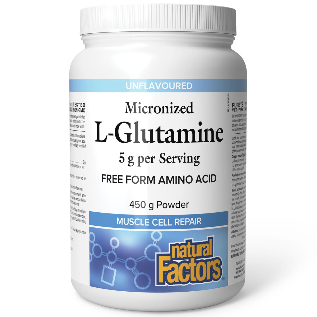 Natural Factors Micronized L-Glutamine 450g