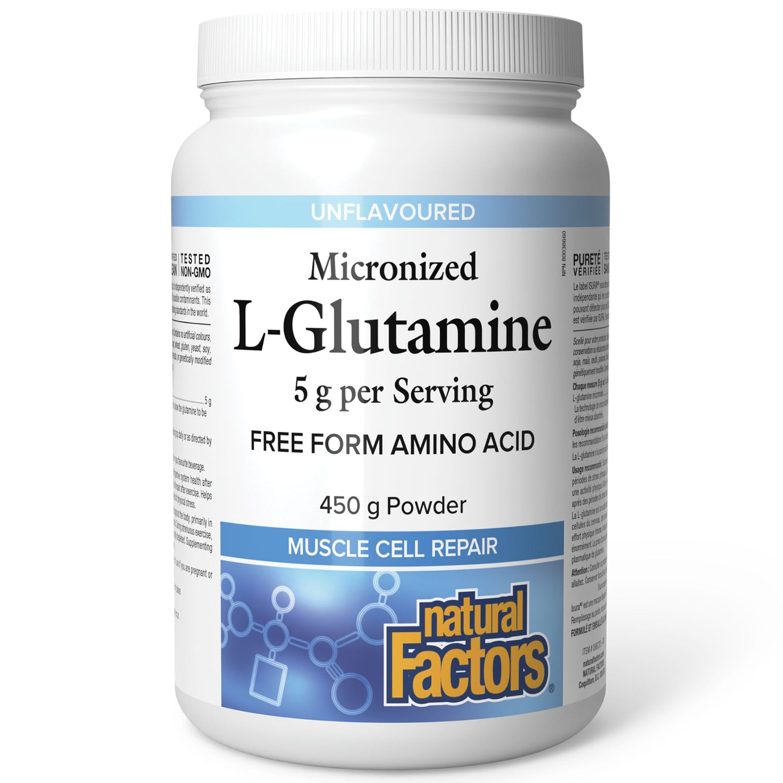 Natural Factors Micronized L-Glutamine 450g