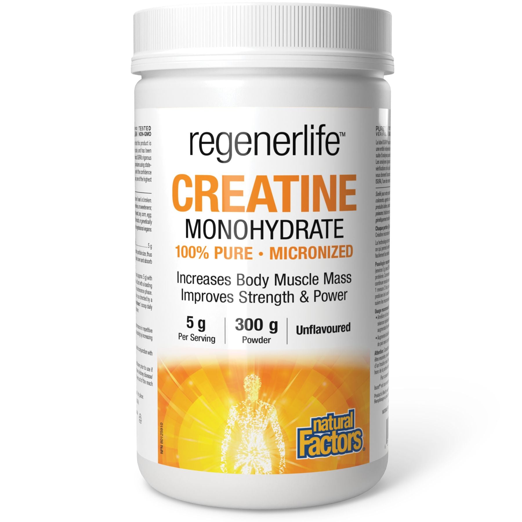 Natural Factors Regenerlife Creatine Monohydrate 300g