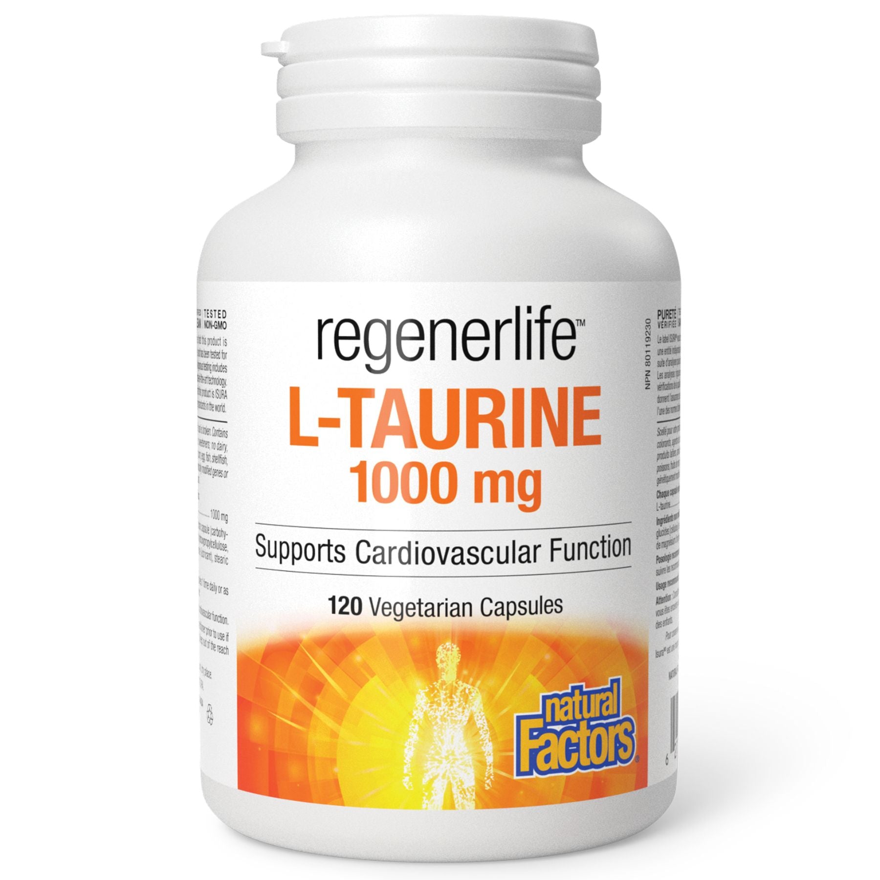 Natural Factors Regenerlife L-Taurine 1000mg 120s