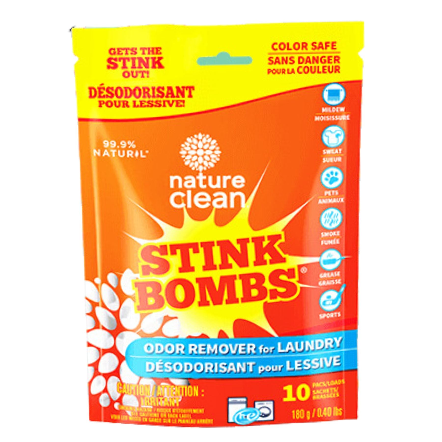 Nature Clean Stink Bombs for Laundry 10pk