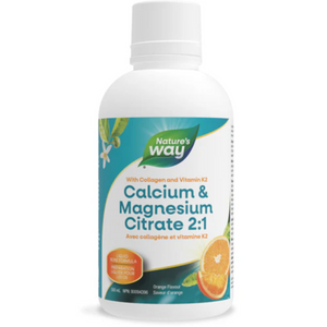 Nature's Way Calcium & Magnesium Citrate 2:1 with Vitamin K2, Orange 500ml