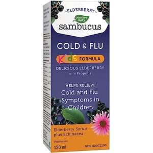 Nature's Way Sambucus Elderberry Kids Cold & Flu Syrup 120ml