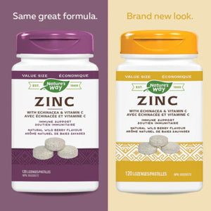 Nature's Way Zinc Lozenges with Echinacea & Vitamin C 120s (VALUE SIZE)