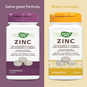 Nature's Way Zinc Lozenges with Echinacea & Vitamin C 60s