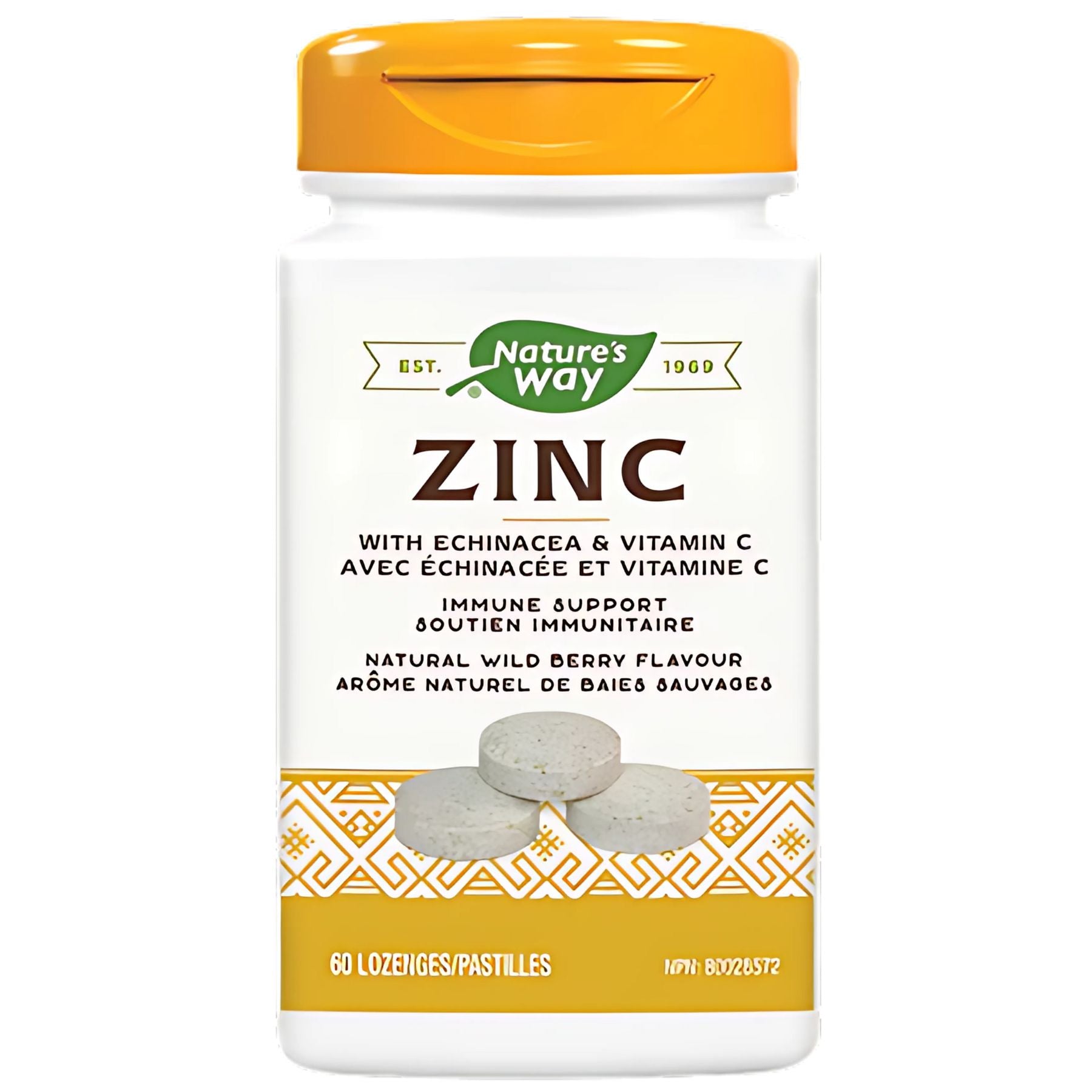 Nature's Way Zinc Lozenges with Echinacea & Vitamin C 60s