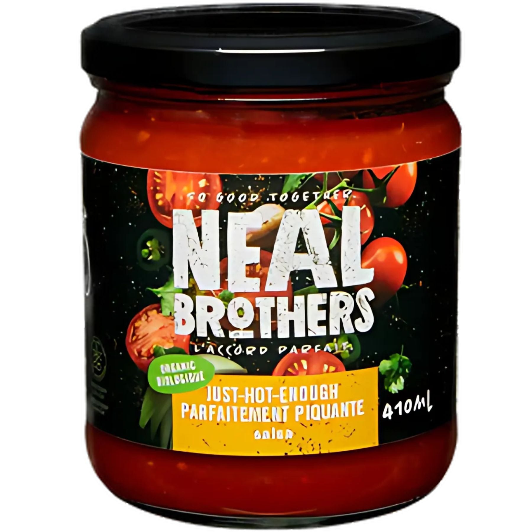 Neal Brothers Organic Just-Hot-Enough Salsa 410ml