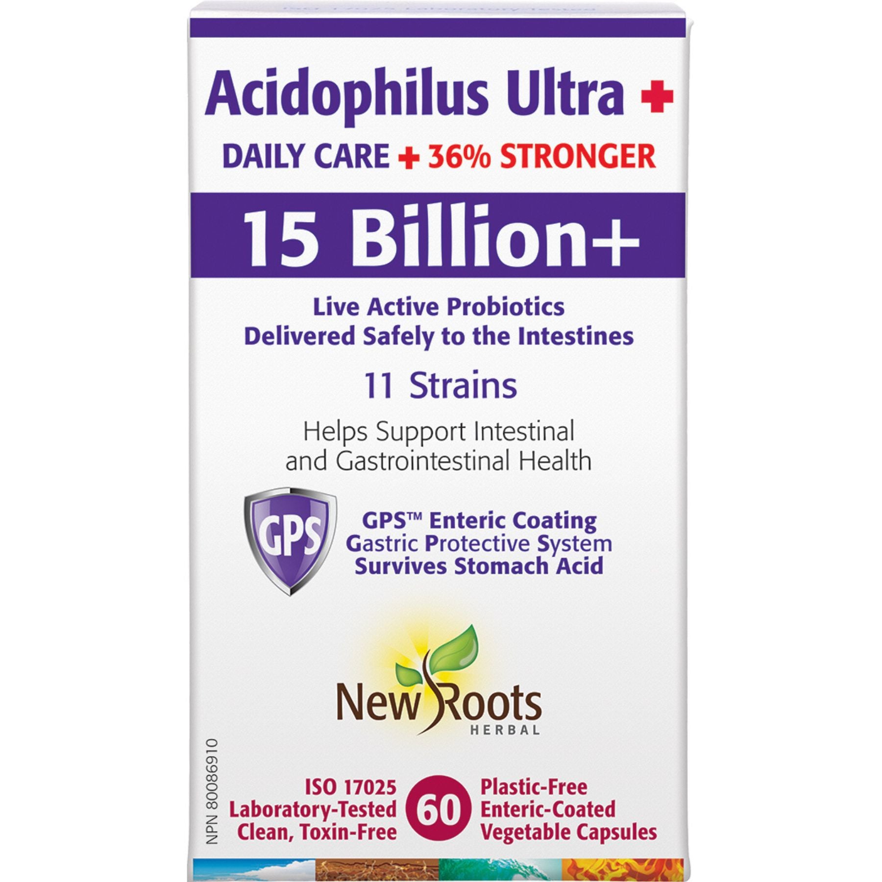 New Roots Acidophilus Ultra + 15 Billion+ 60s