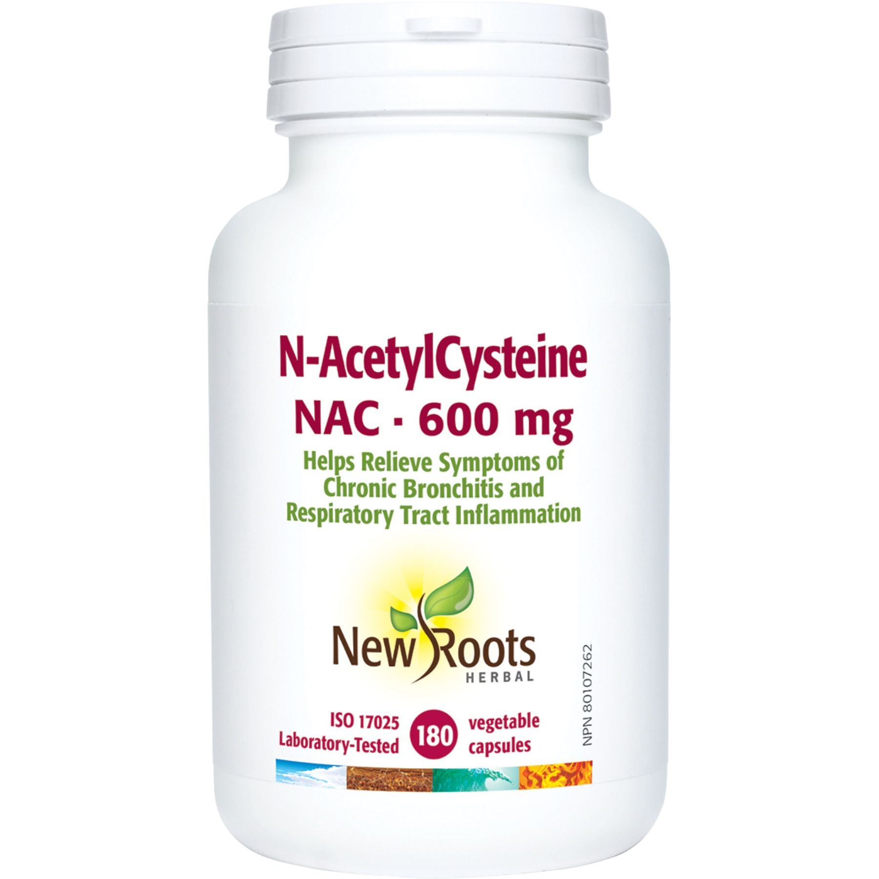 New Roots NAC 600mg N-AcetylCysteine 180s