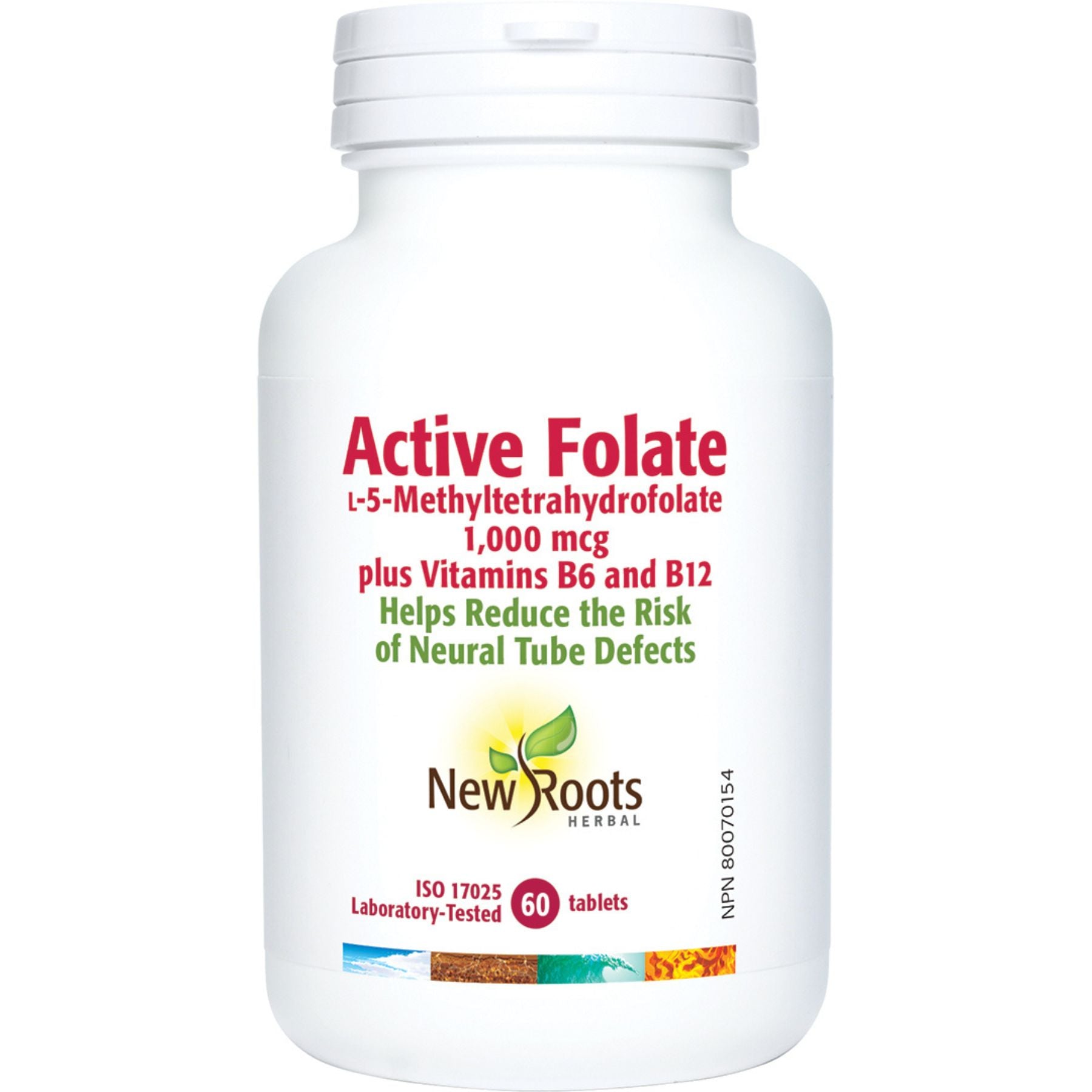 New Roots Active Folic Acid 60 Tablets