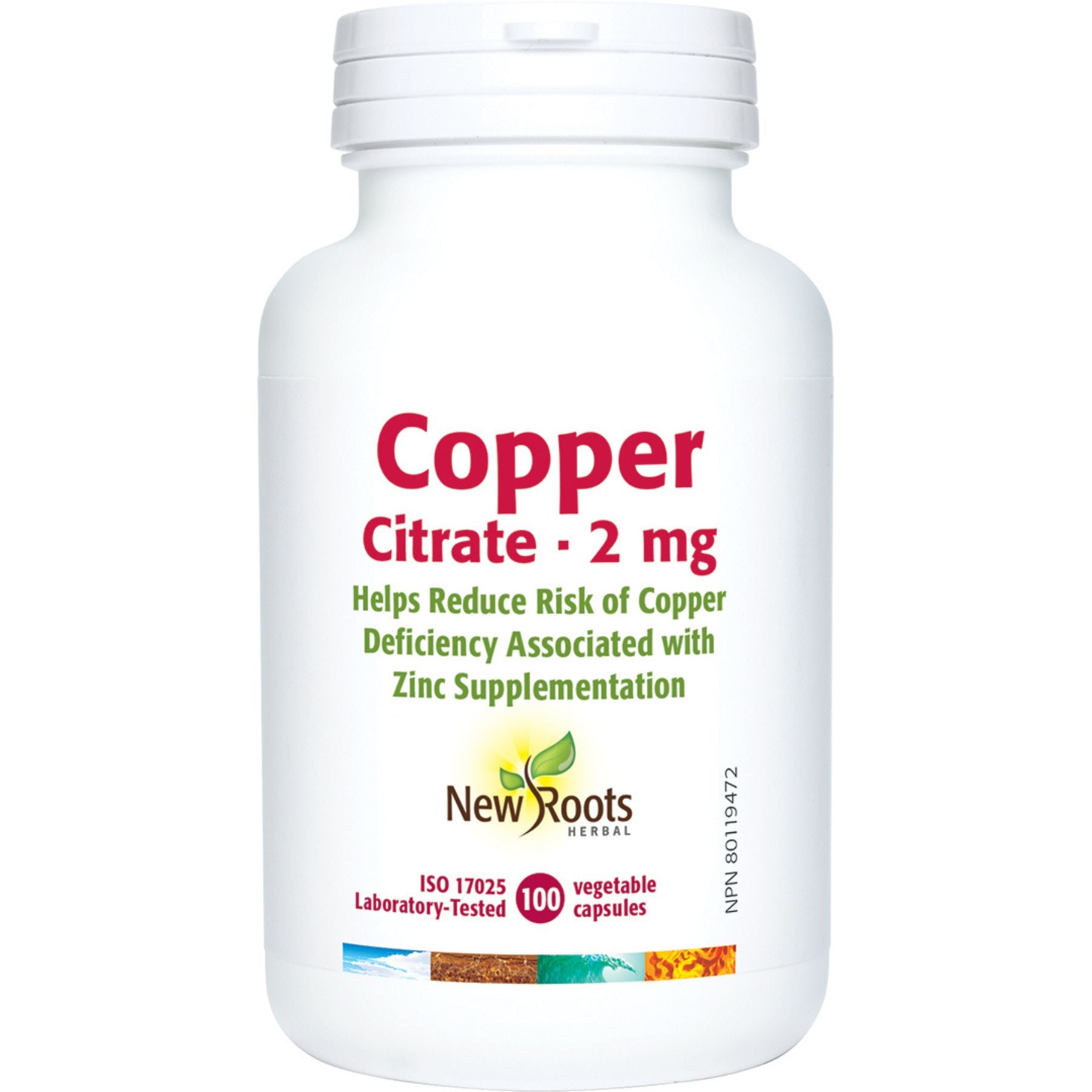 New Roots Copper Citrate 100s