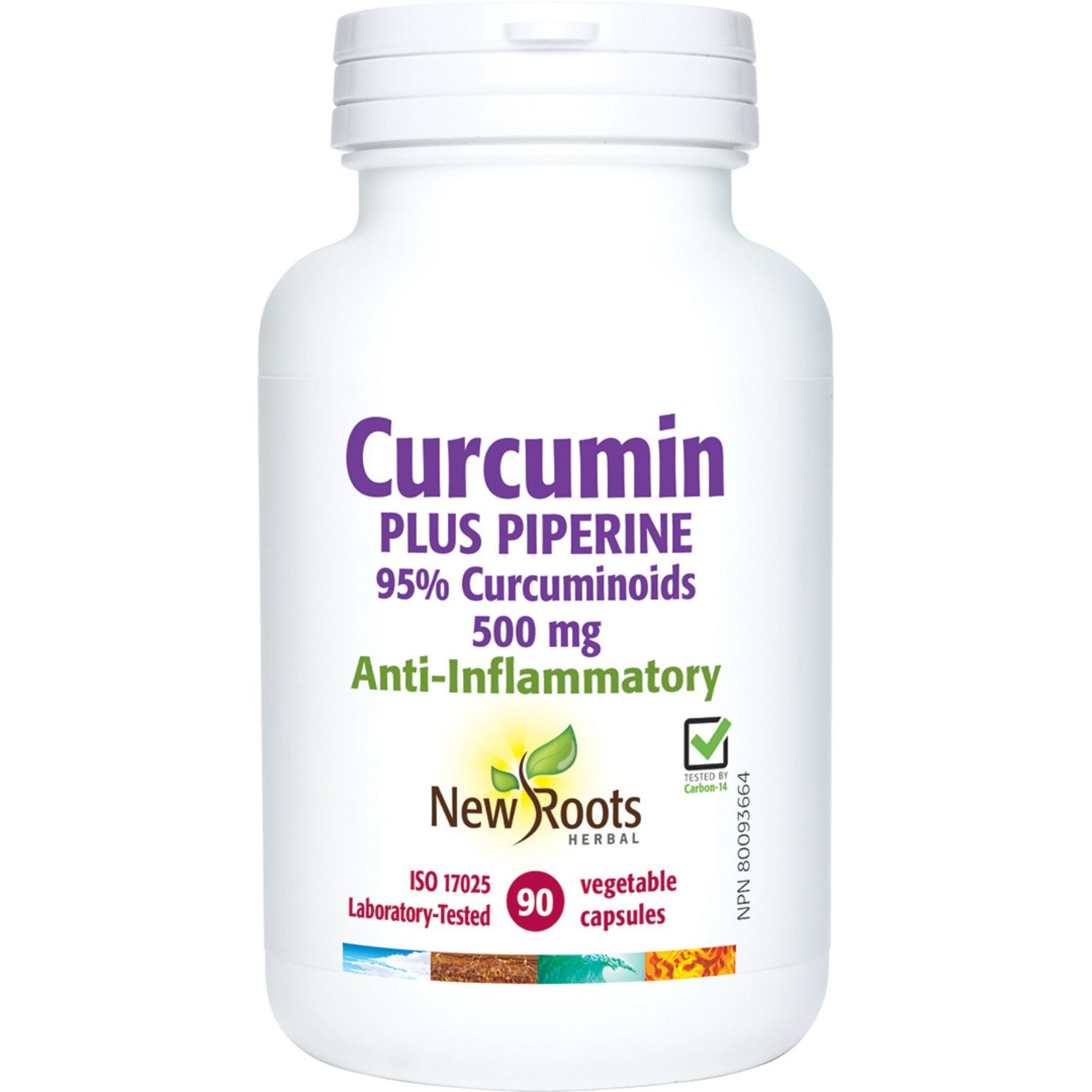 New Roots Curcumin Plus Piperine 90s