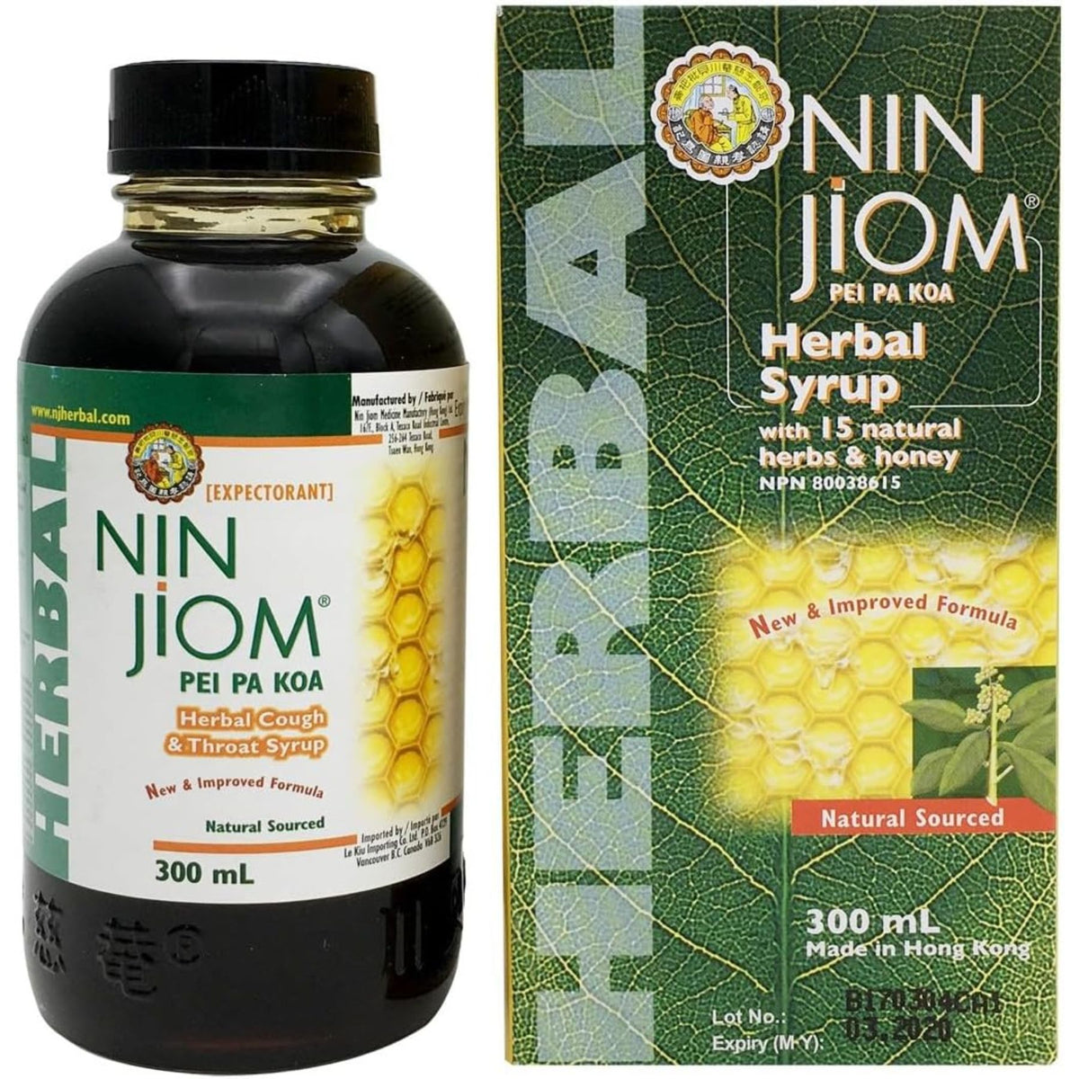 Nin Jiom Herbal Cough Syrup 300mL