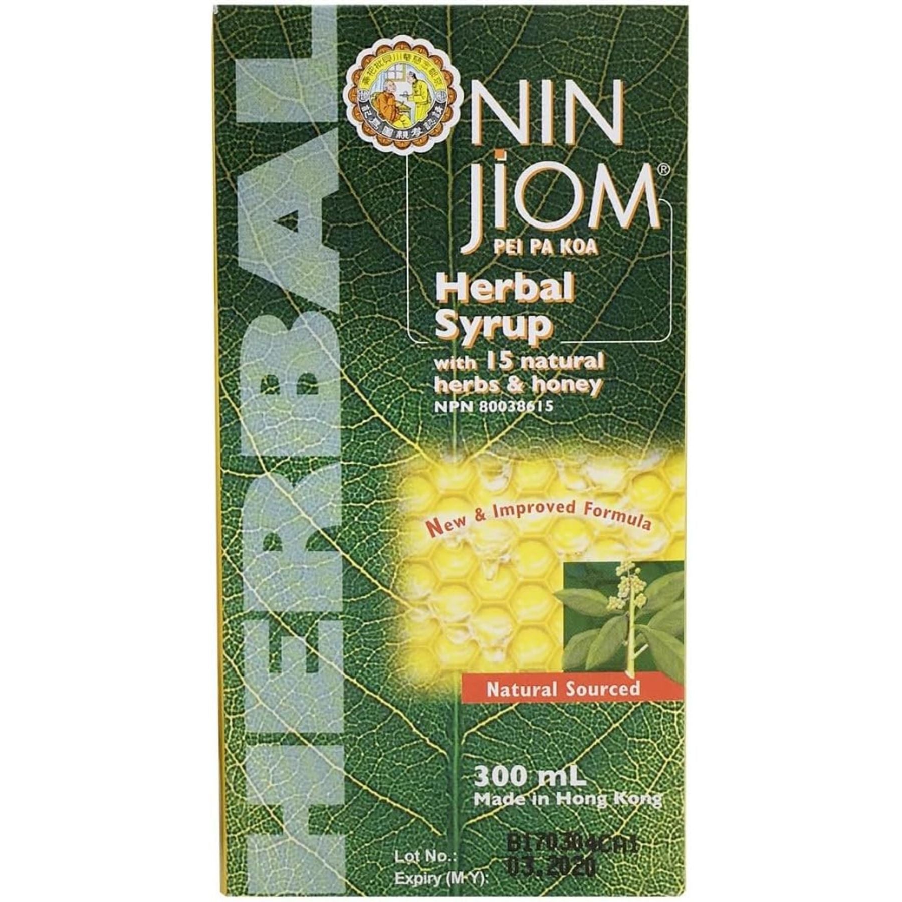 Nin Jiom Herbal Cough Syrup 300mL