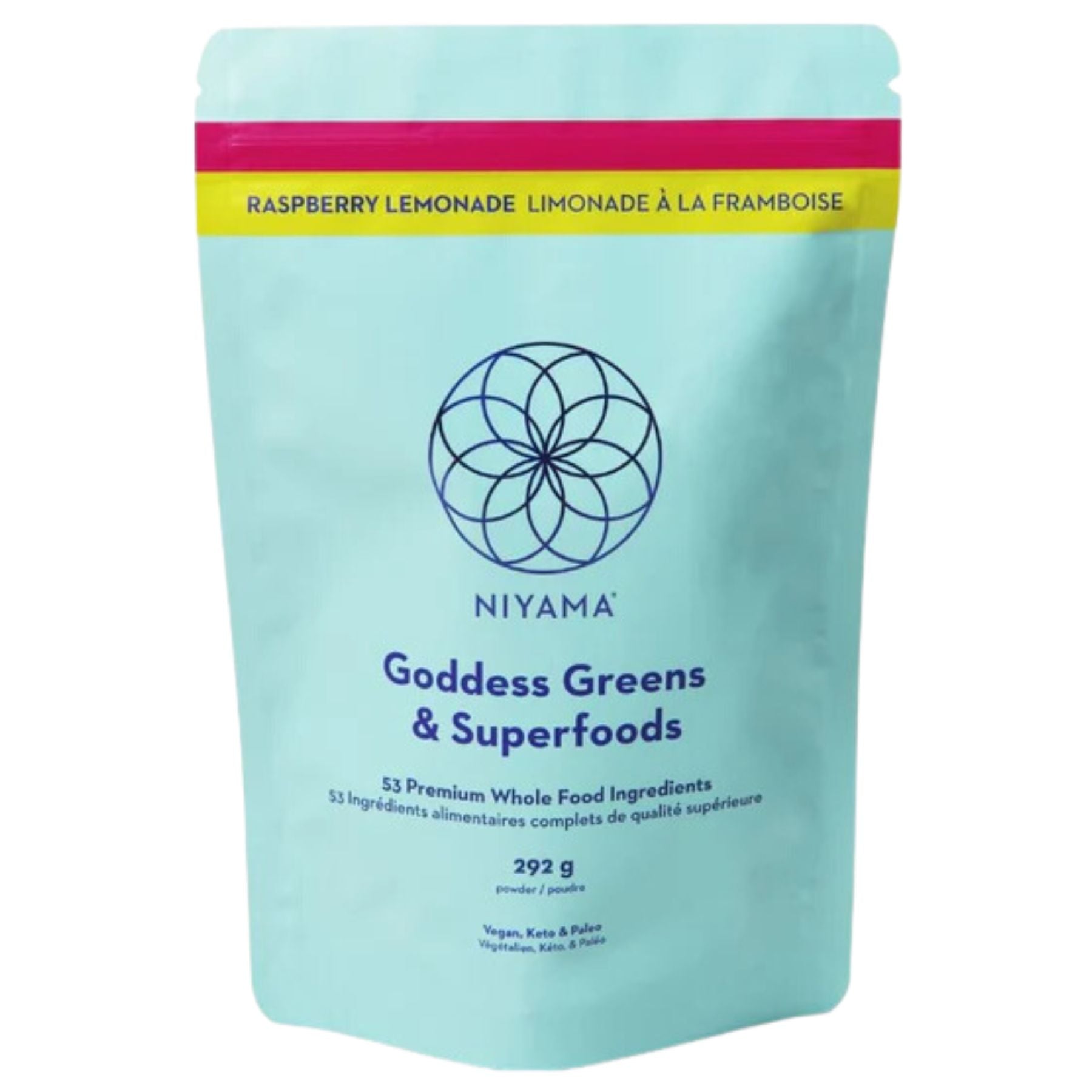 Niyama Wellness Goddess Greens & Superfoods - Raspberry Lemonade 292g