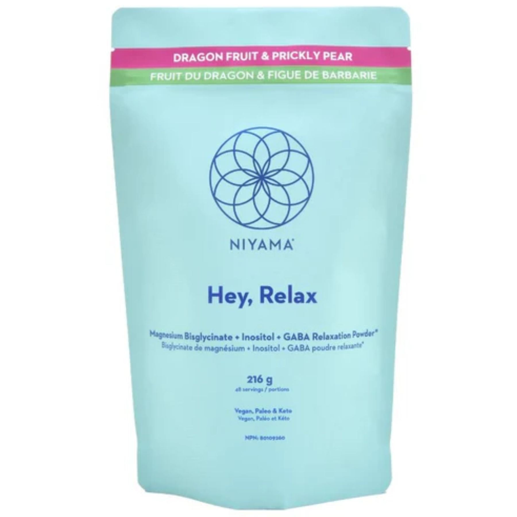 Niyama Wellness Hey Relax Magnesium Glycinate Powder - Dragon Fruit Pear