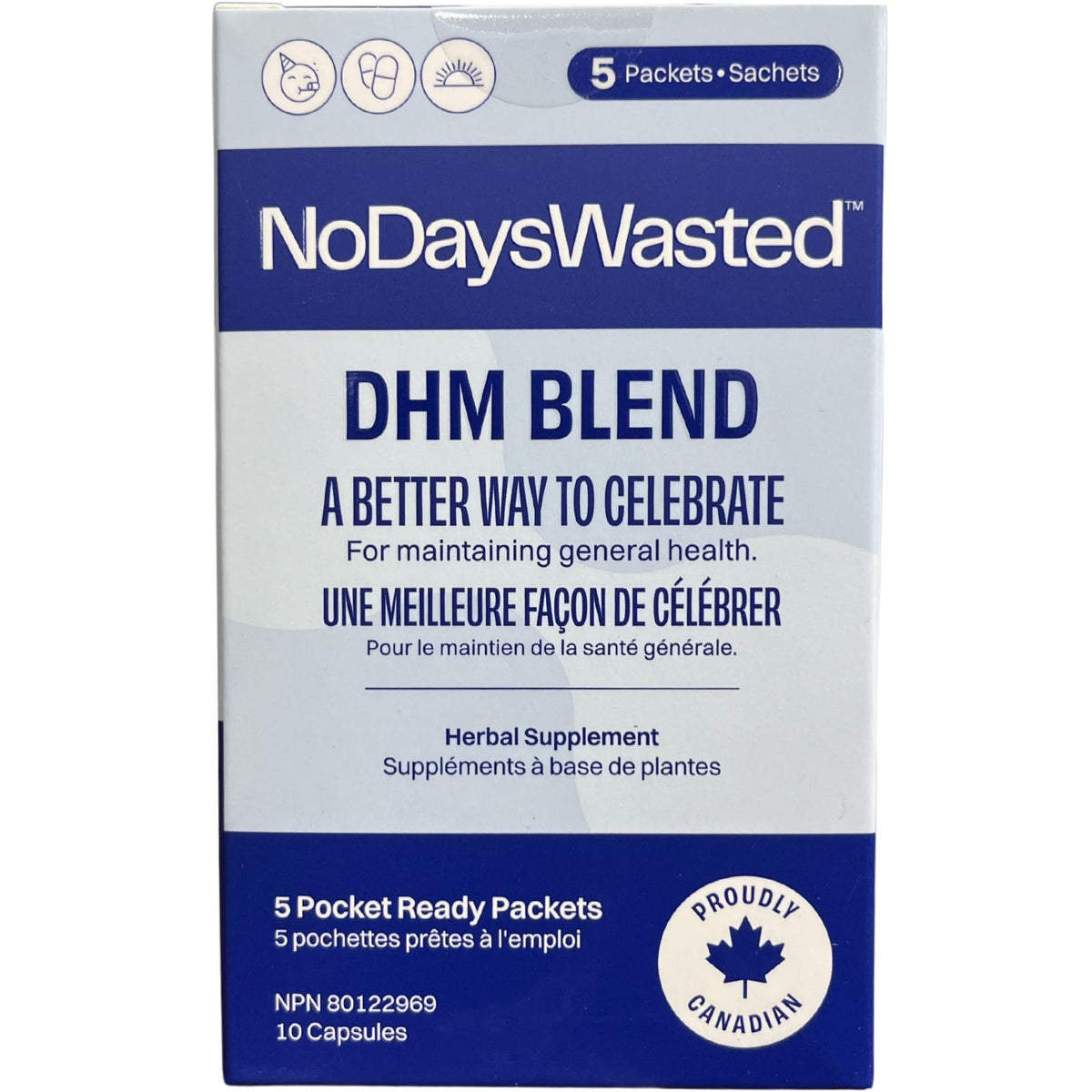 No Days Wasted DHM Blend 5pk (10 capsules)