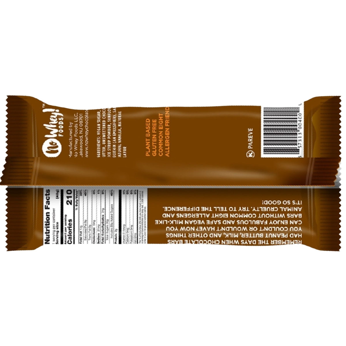 No Whey Foods Milkless Chocolate Bar 40g