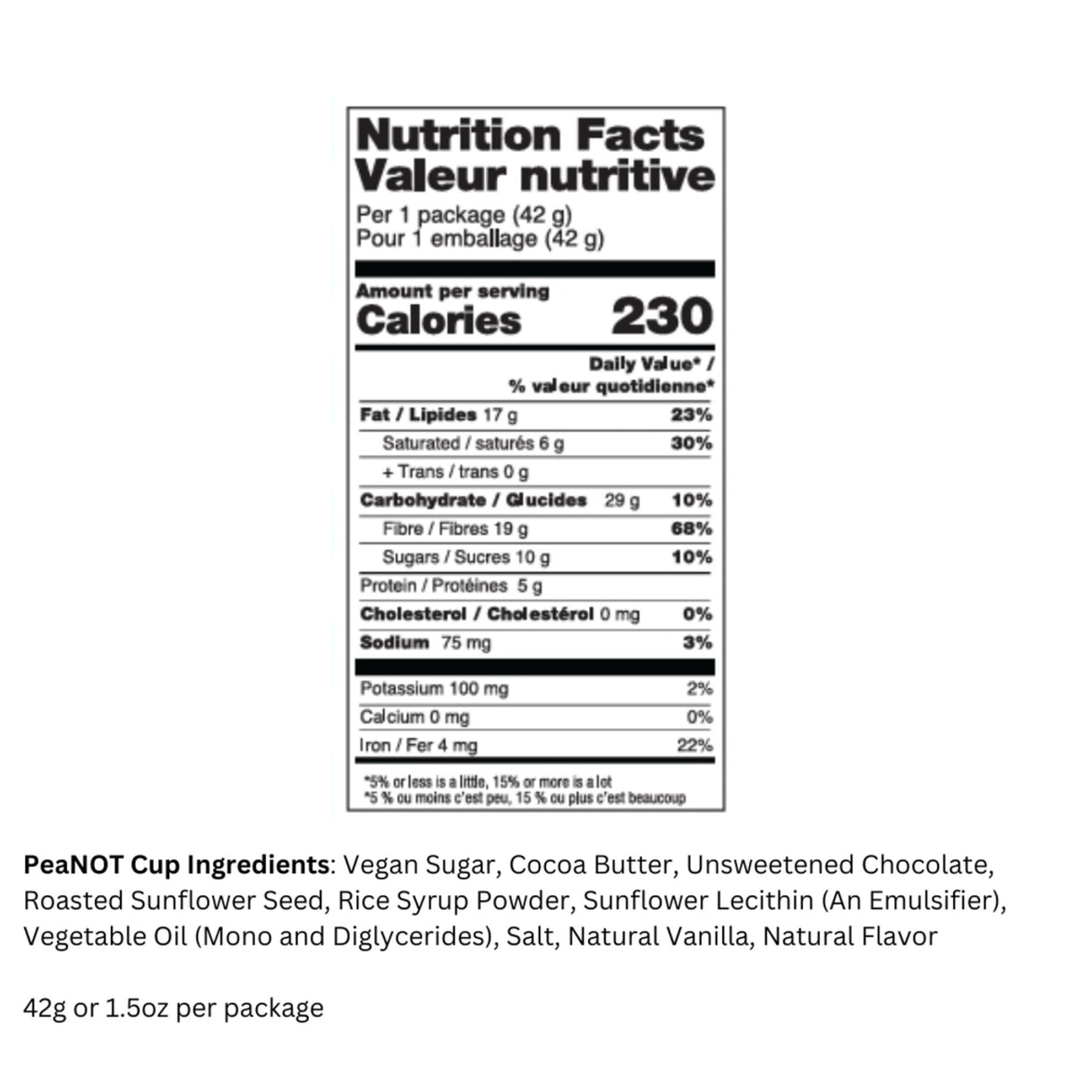 No Whey Foods PeaNOT Cups 42g