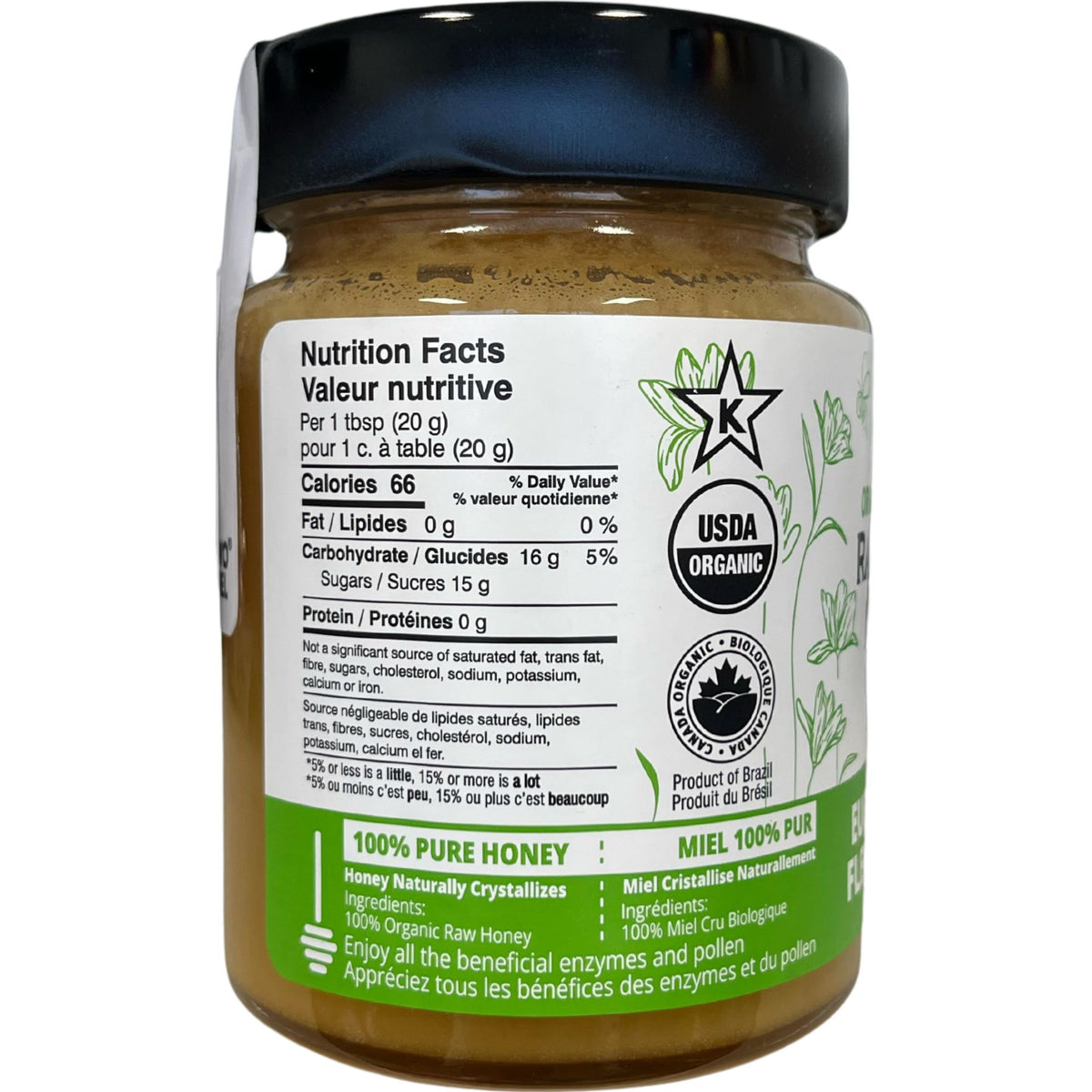 Novo Mel Raw Organic Eucalyptus Flower Honey 500g