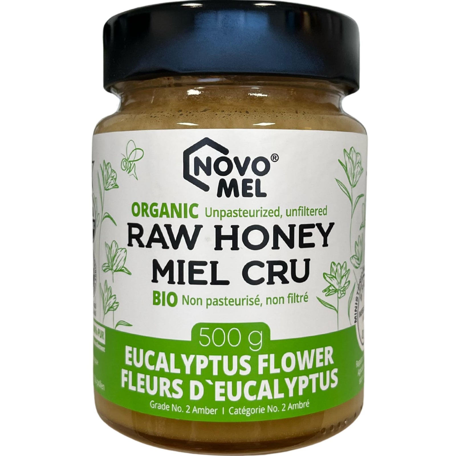 Novo Mel Raw Organic Eucalyptus Flower Honey 500g