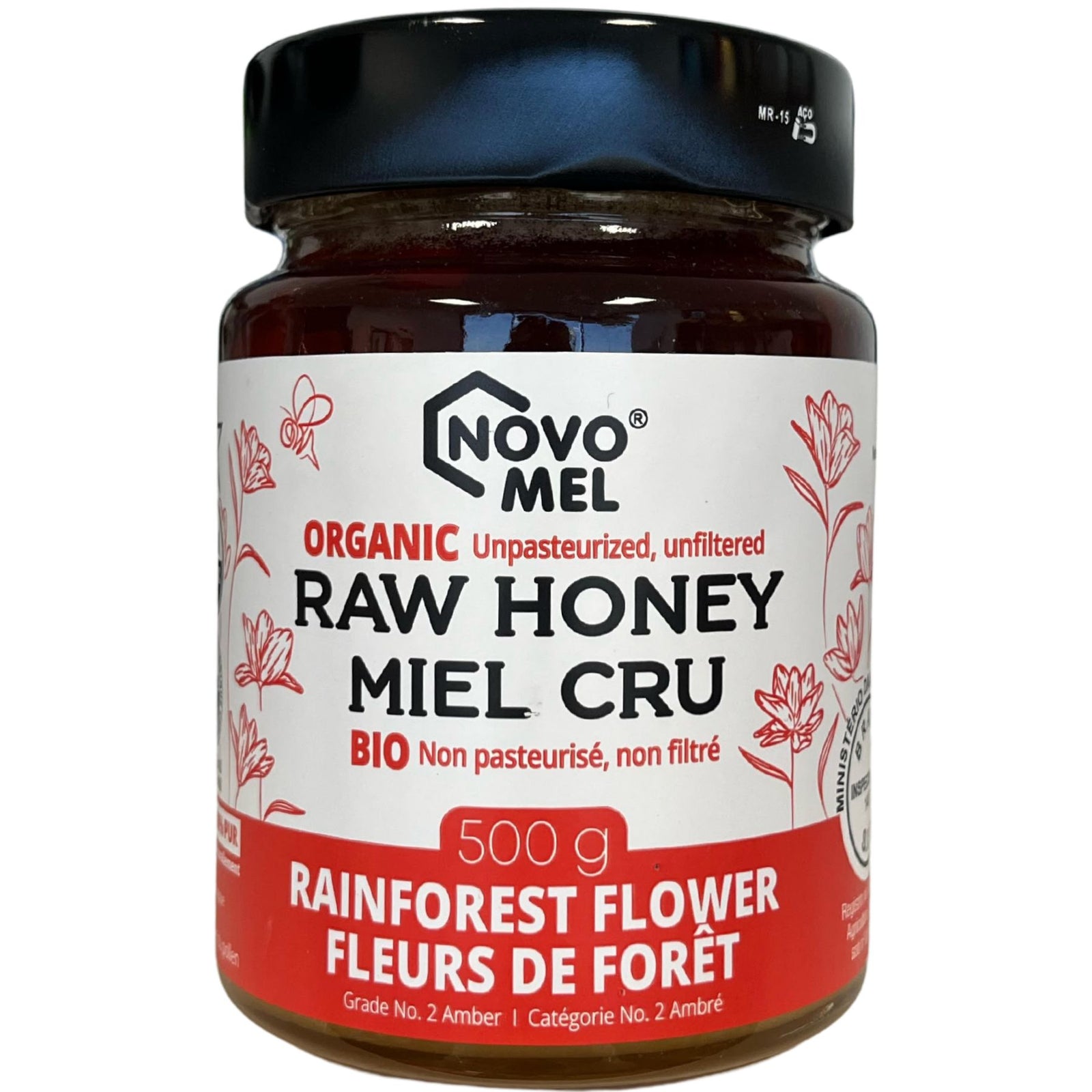 Novo Mel Raw Organic Rainforest Flower Honey 500g