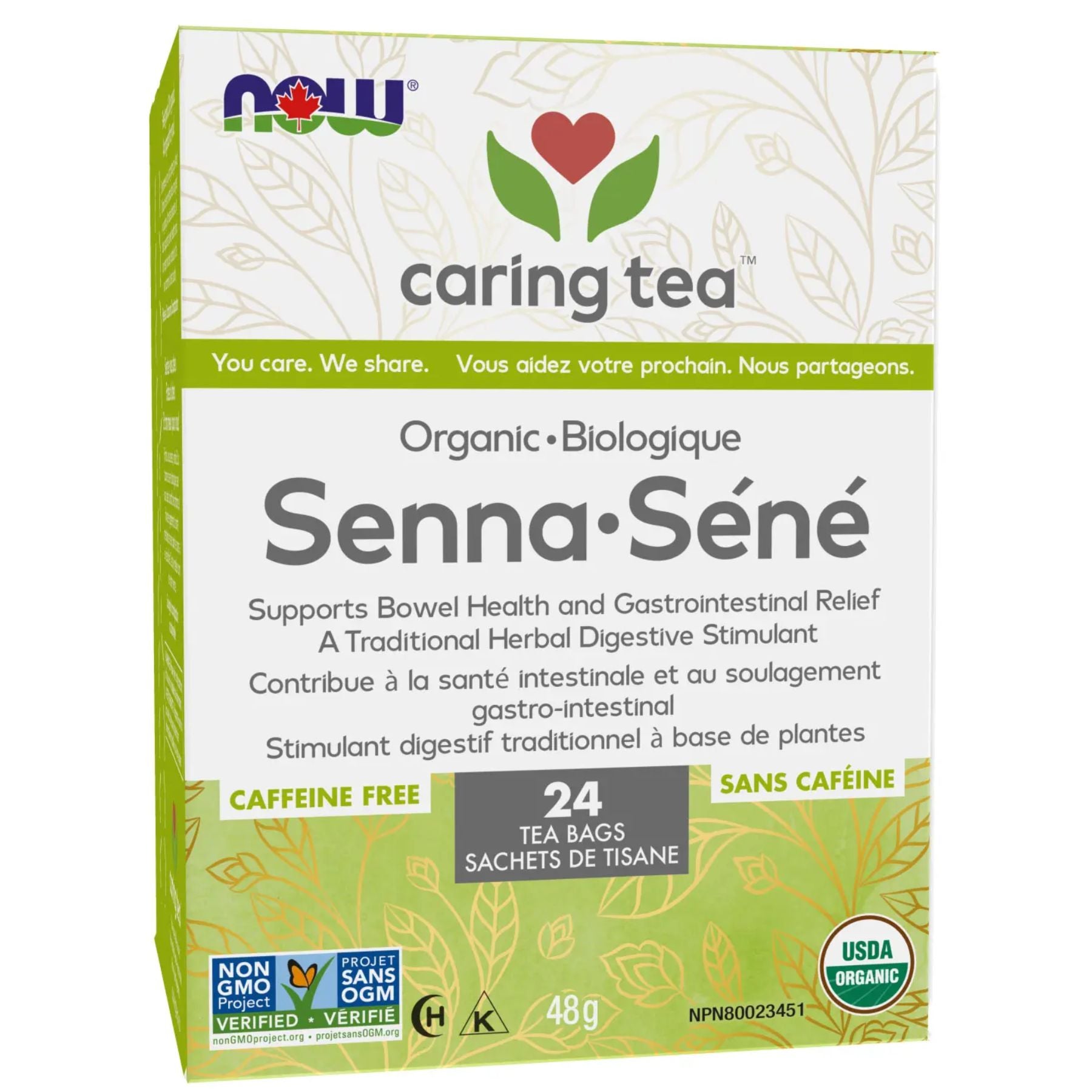 NOW Organic Senna Tea 24ct