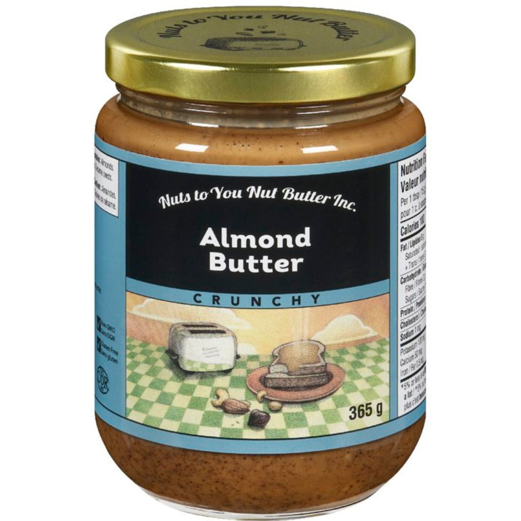 Nuts to You Almond Butter Crunchy 365g