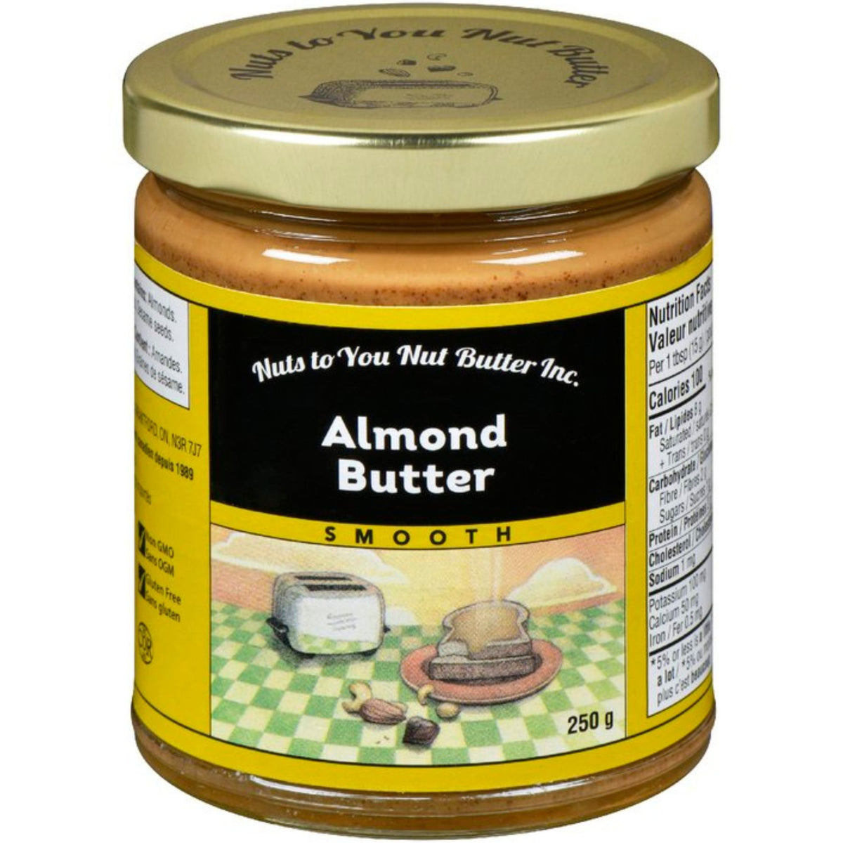 Nuts to You Almond Butter Smooth 250g