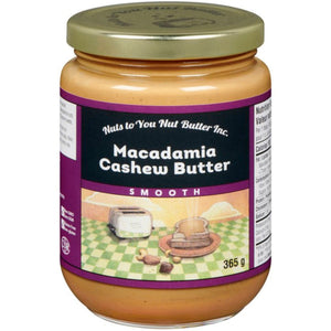 Nuts To You Macadamia Cashew Butter Smooth 365g