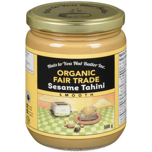 Nuts To You Organic Fair Trade Sesame Tahini Smooth 500g