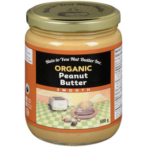 Nuts to You Organic Peanut Butter Smooth 500g