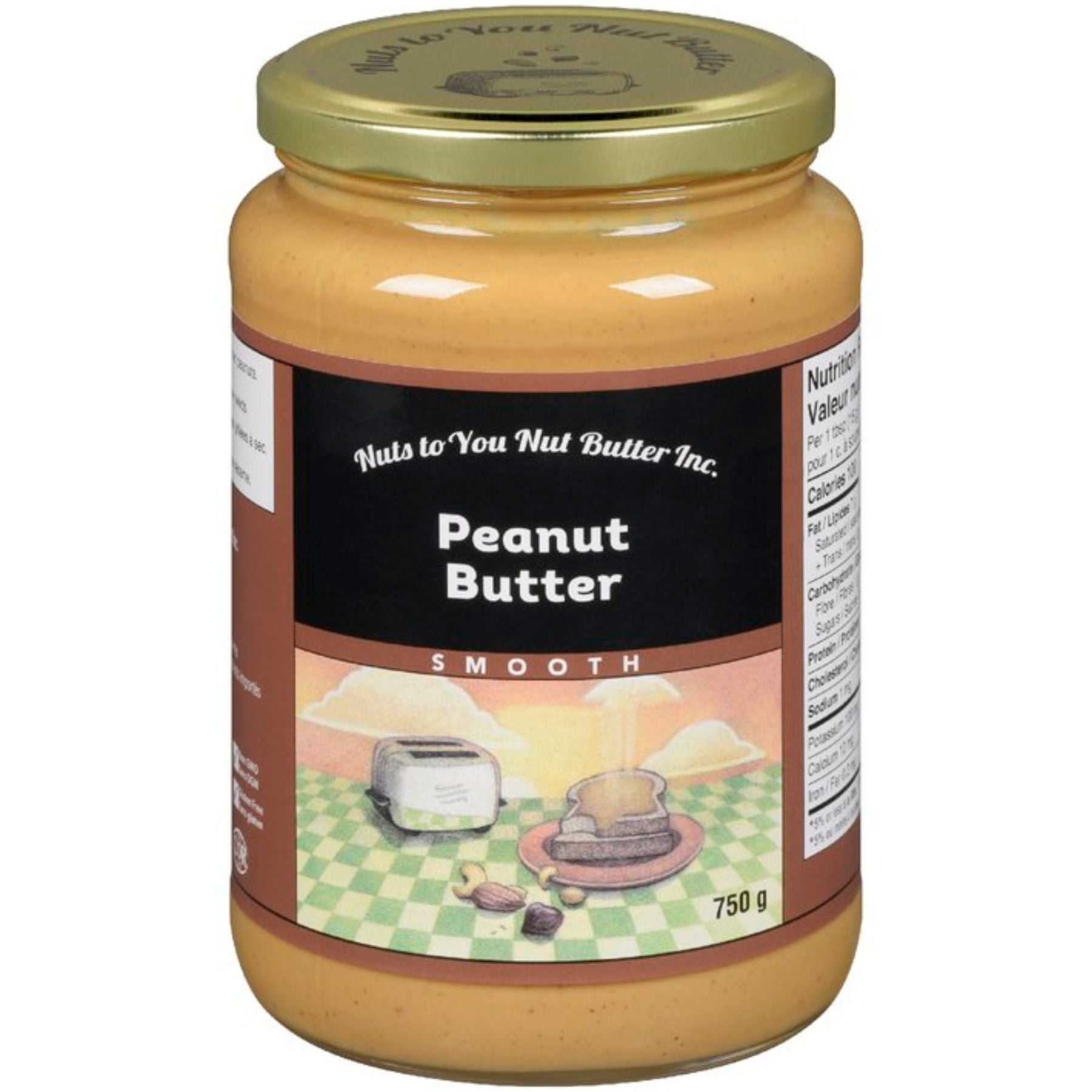 Nuts to You Peanut Butter Smooth 750g