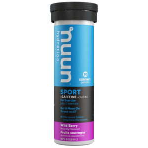 Nuun Sport Hydration + Caffeine - Wild Berry 10s