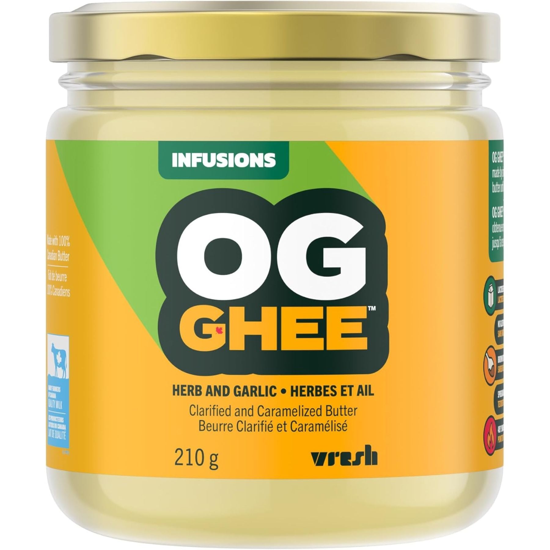 OG Ghee Herb and Garlic Ghee 210g