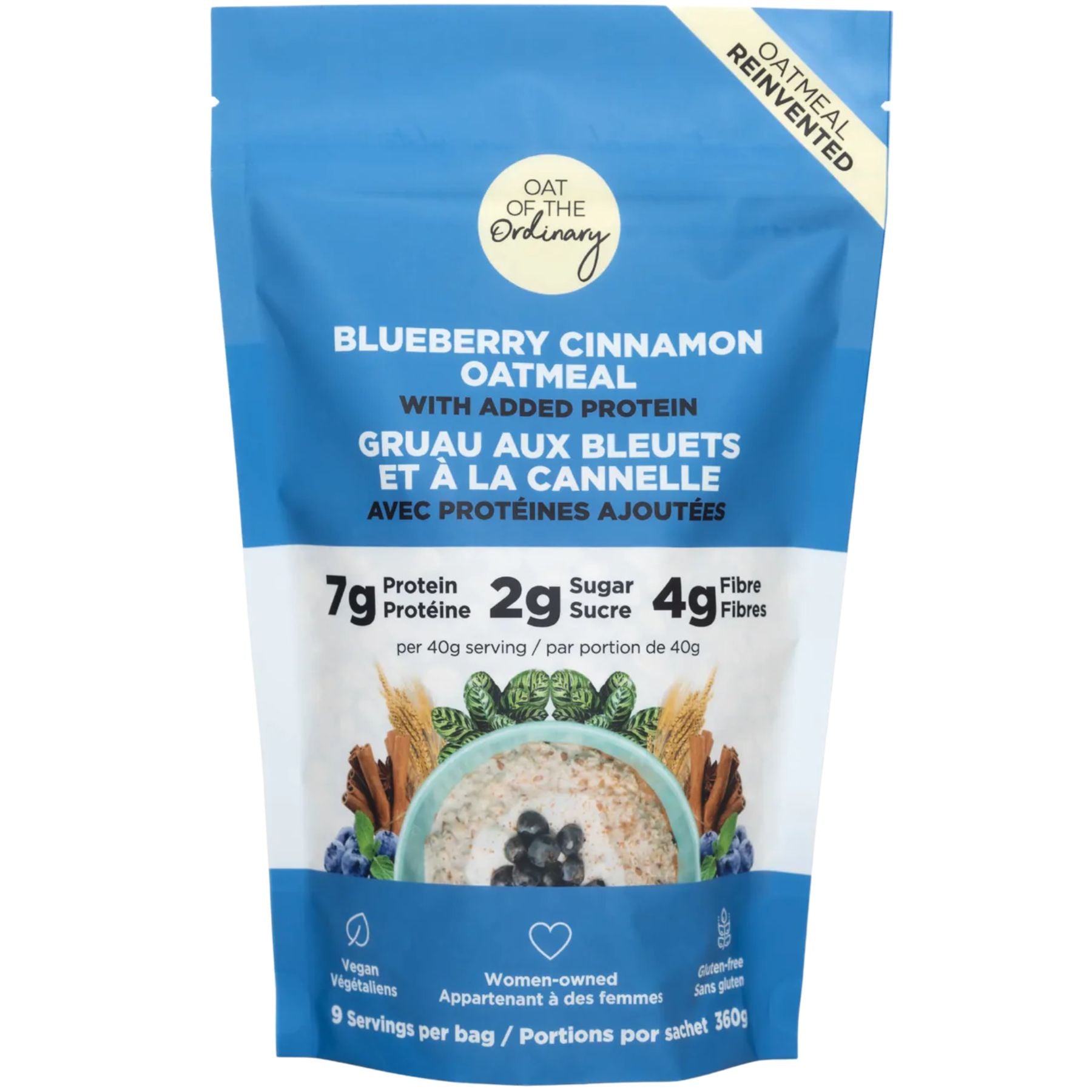 Oat of the Ordinary Blueberry Cinnamon Protein Oatmeal 360g