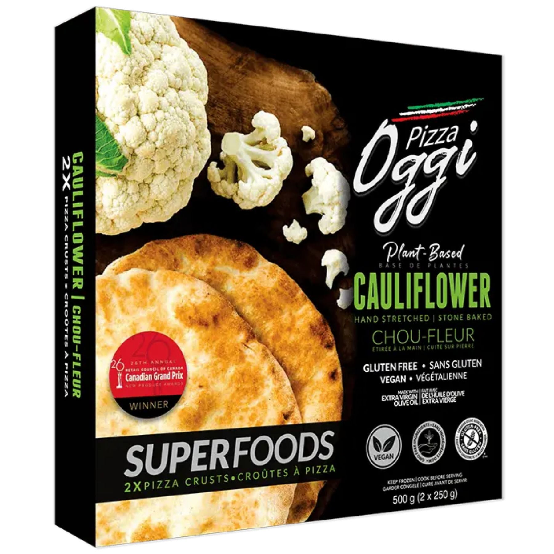 Oggi Foods Cauliflower Crust 2-Pack