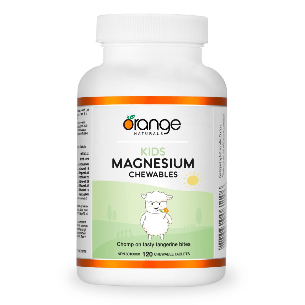 Orange Naturals Kids Magnesium Chewables 50mg - Tangerine 120s