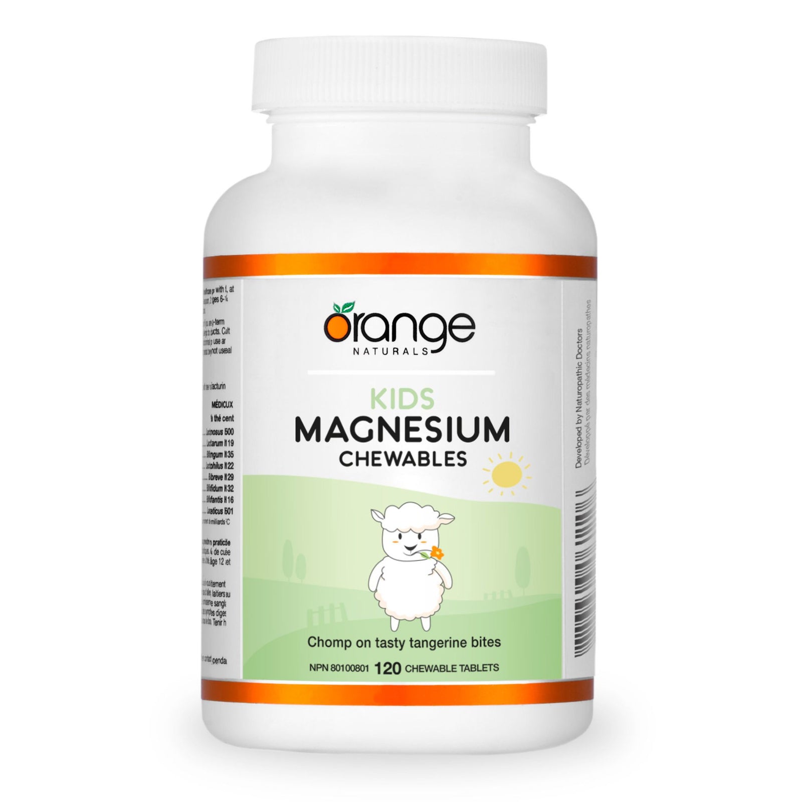 Orange Naturals Kids Magnesium Chewables 50mg - Tangerine 120s