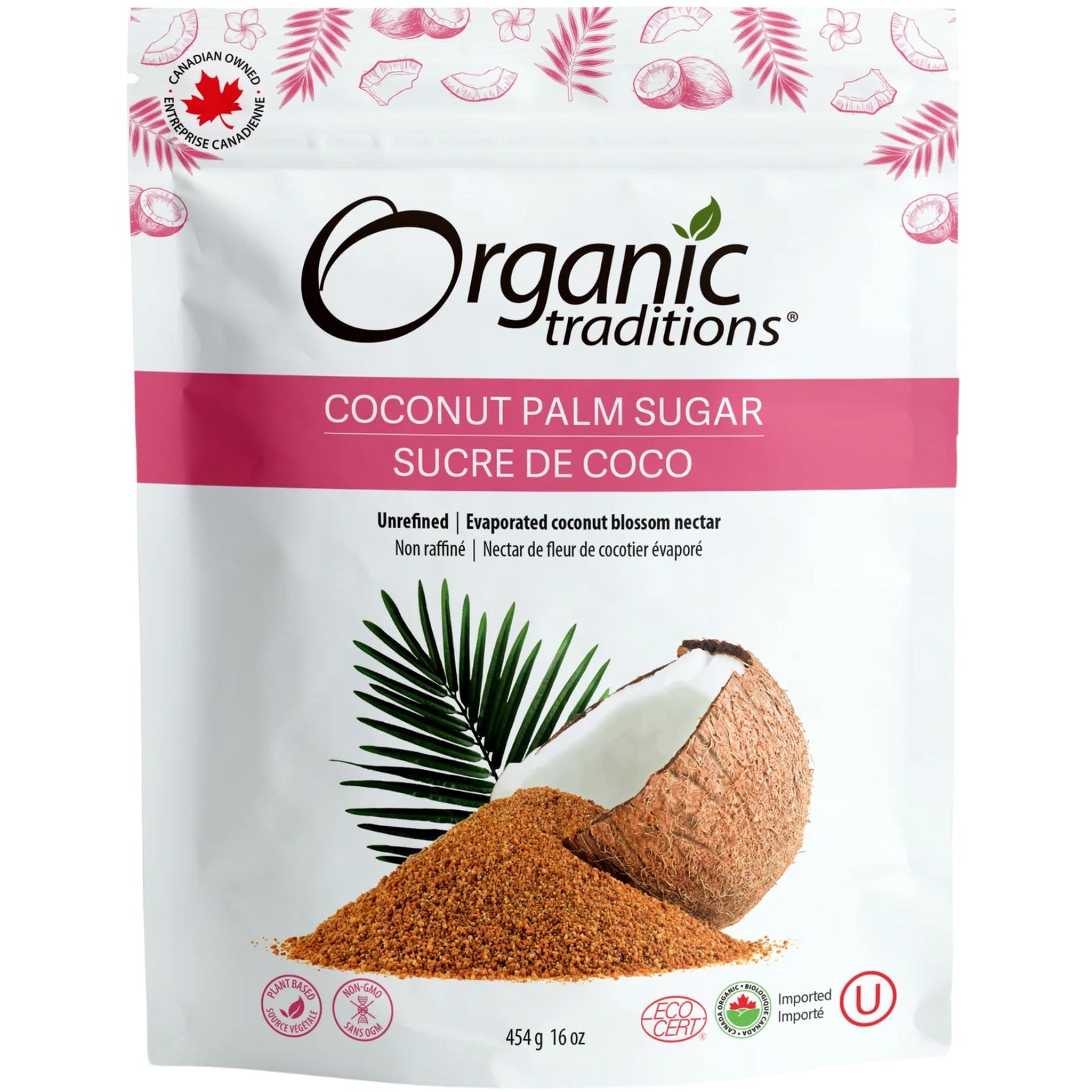 Organic Traditions Organic Coconut Palm Sugar 454g