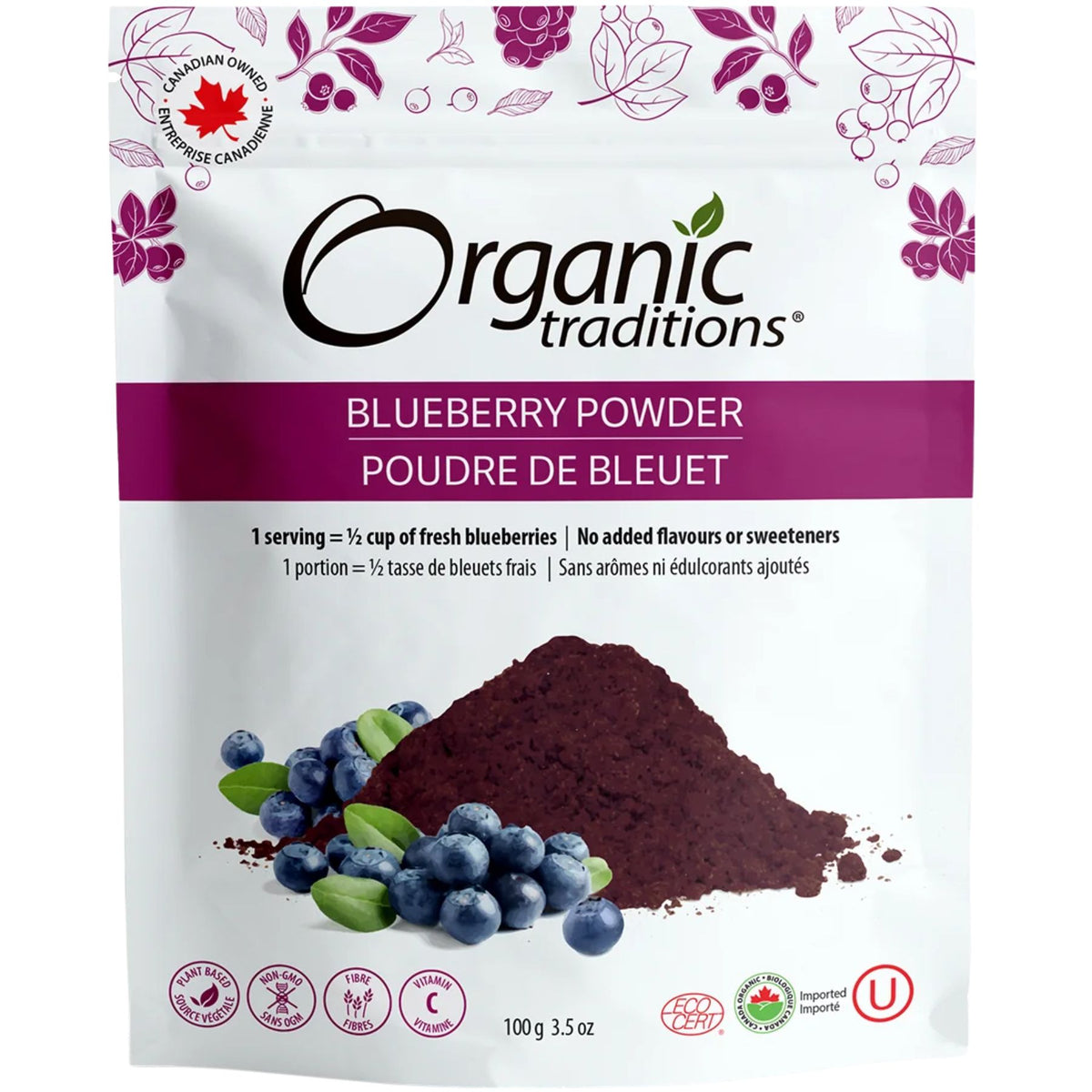 Organic Traditions Organic Blueberry Powder 100g