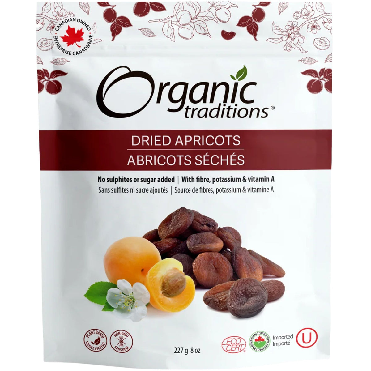 Organic Traditions Organic Dried Apricots 227g