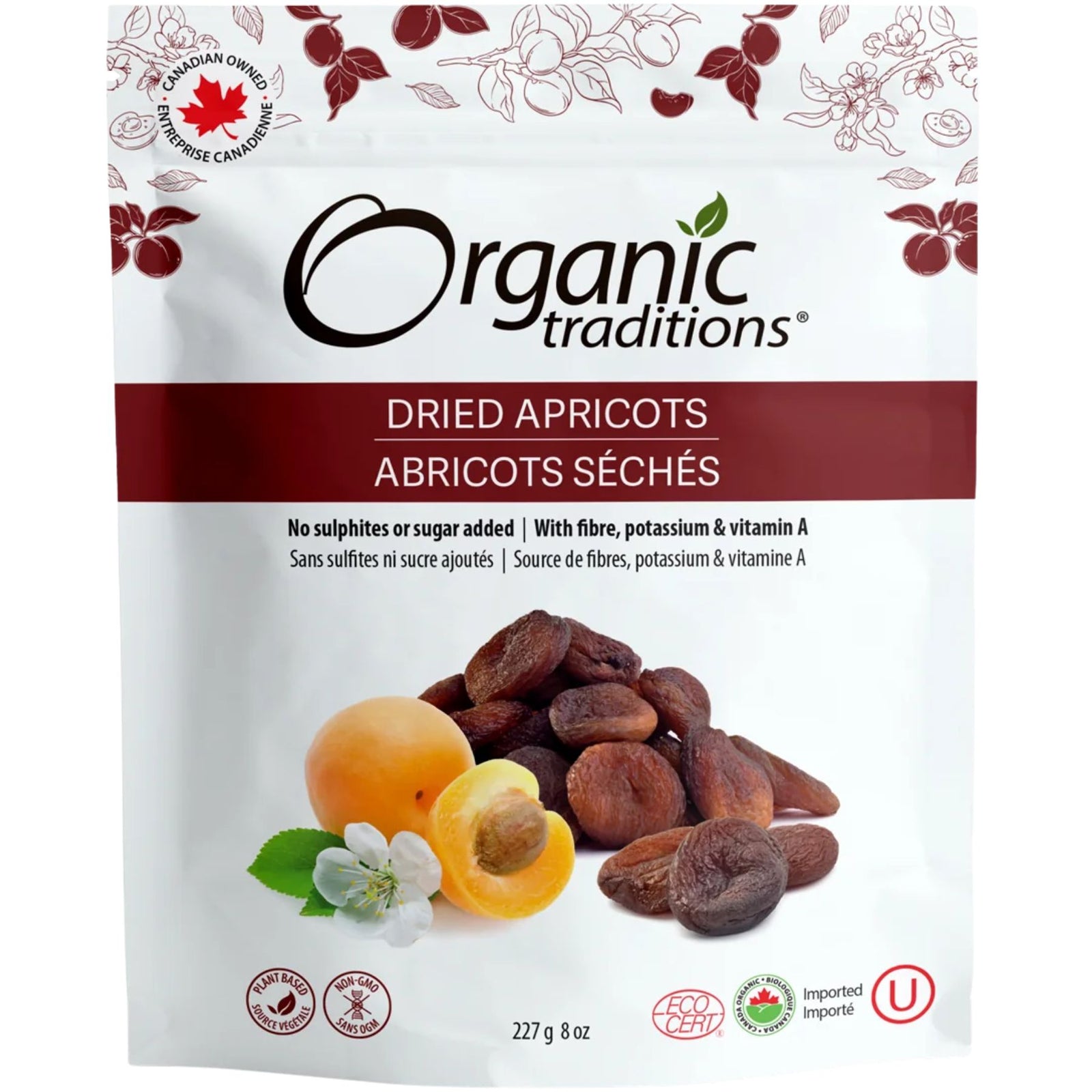 Organic Traditions Organic Dried Apricots 227g