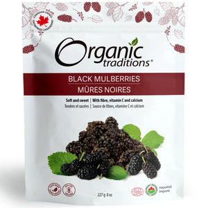 Organic Traditions Organic Black Mulberries 227g