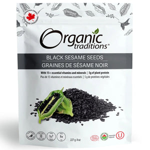 Organic Traditions Black Sesame Seeds 227g