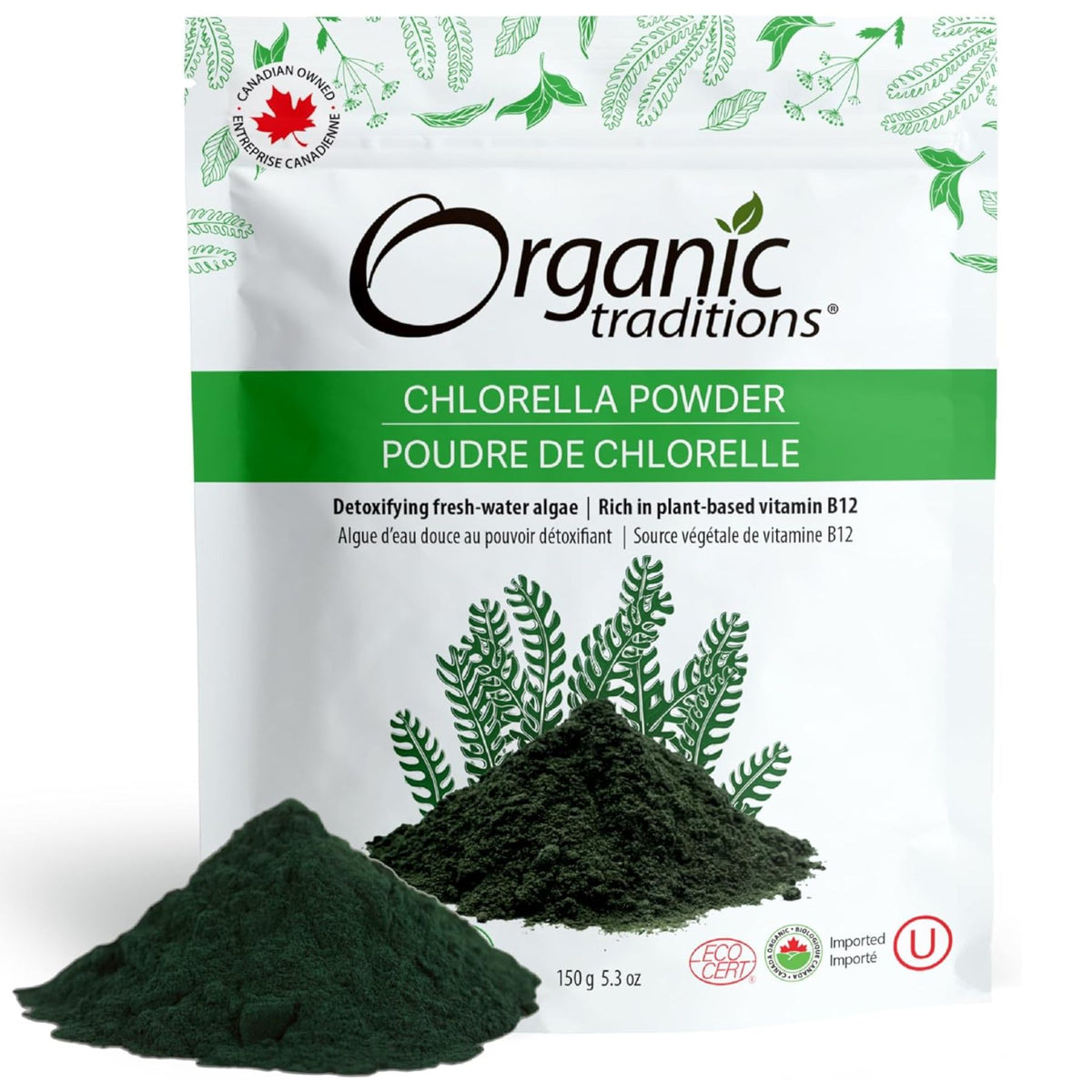 Organic Traditions Organic Chlorella Powder 150g